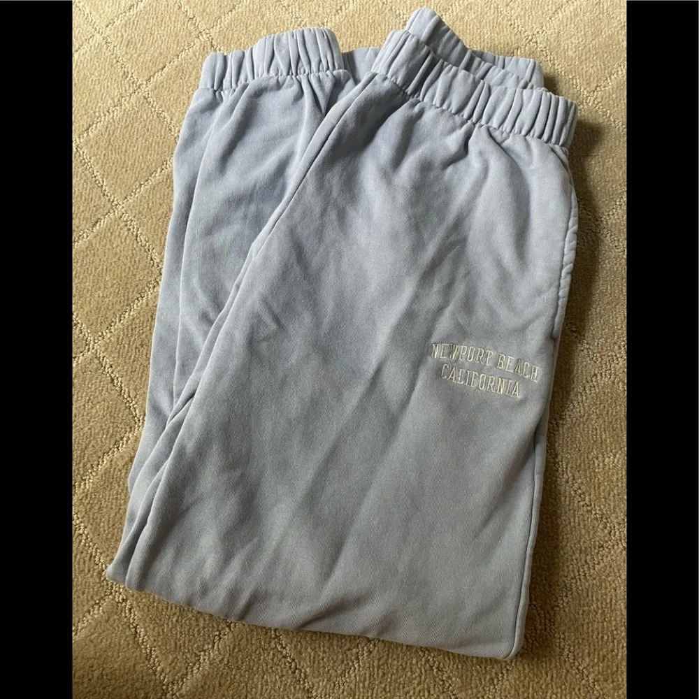 blue sweatpants